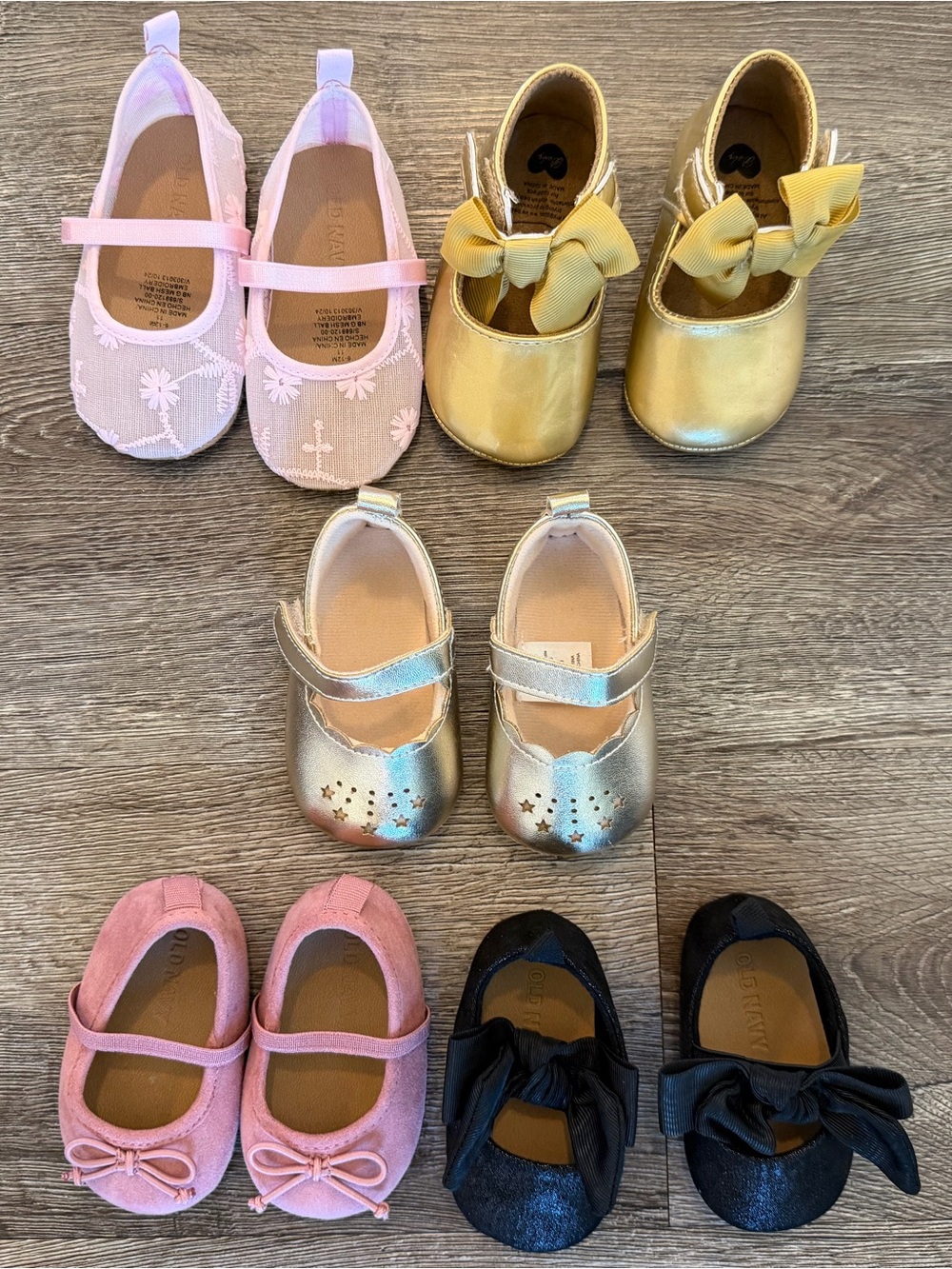 EUC Baby girl shoes- 0-3M, 3-6M, 6-12M